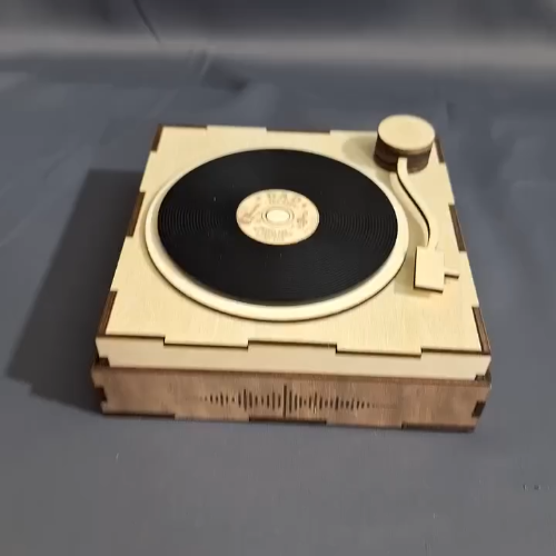 [Laser cut and engrave] Set de sous verres tourne-disque