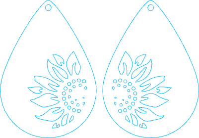 Sunflower Earrings.xcs