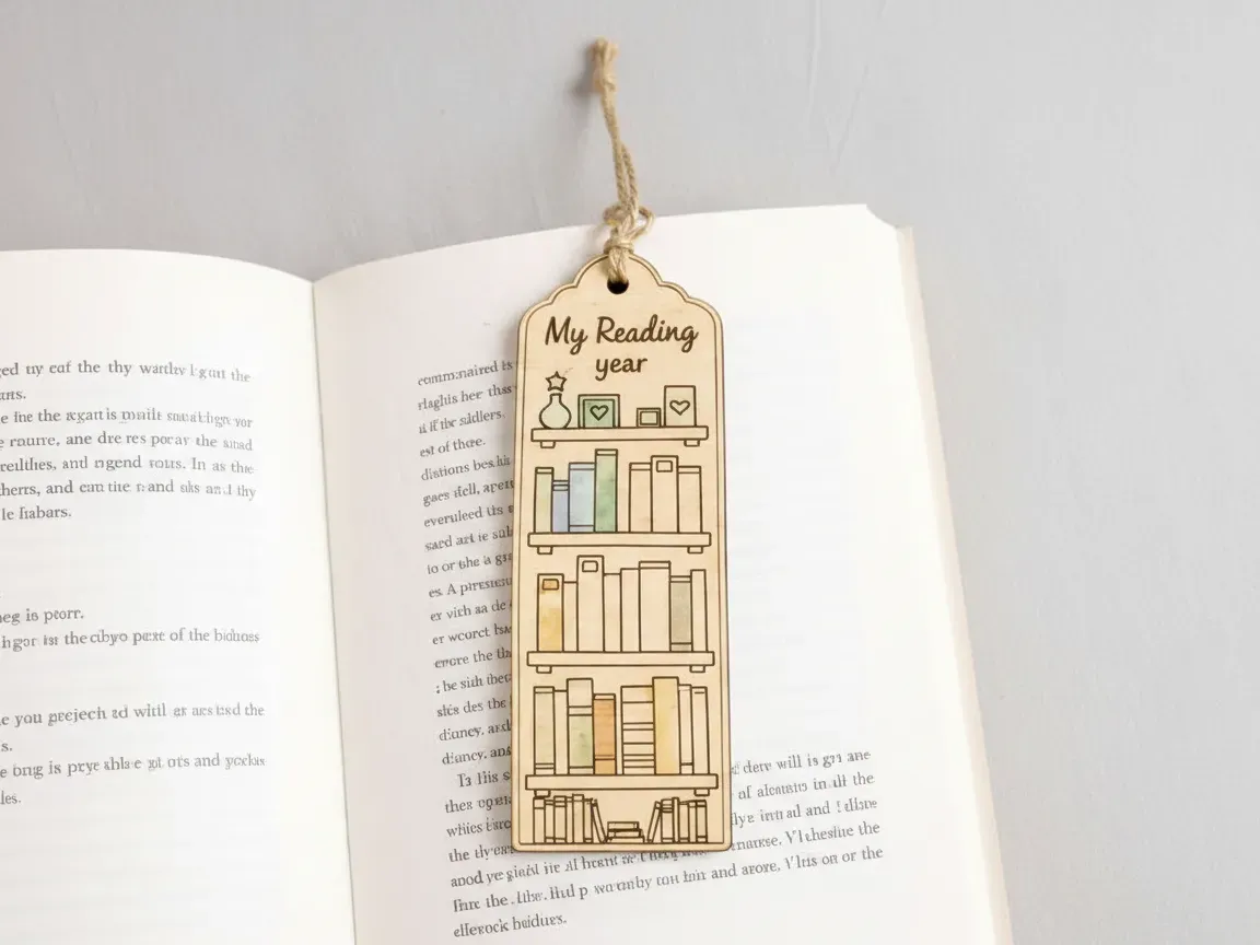 New Year Reading Log Bookmark new year gift design