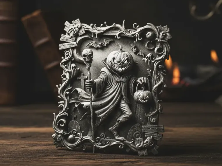 Jack-o'-lantern 3D Iluzja Halloweenowa latarnia i pomysł na dekorację świetlną