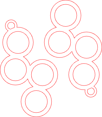 Earrings circles.xcs