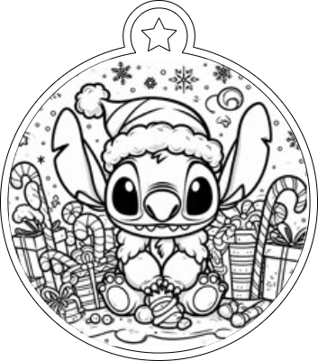 Stitch Christmas ball tree ornament.xcs