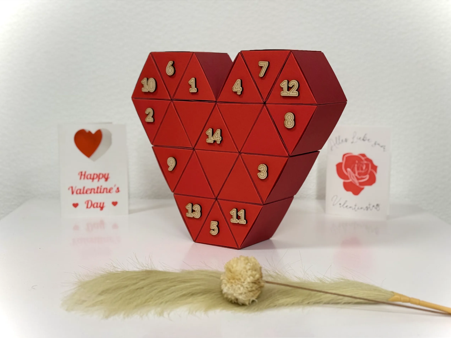 The 14-Day Valentine's Heart Countdown valentines day gift design