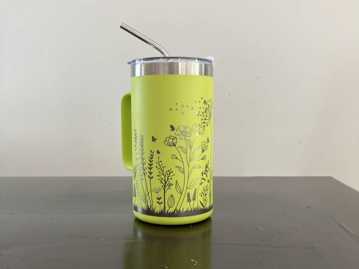 Flower Tumbler Wrap gift for teens idea