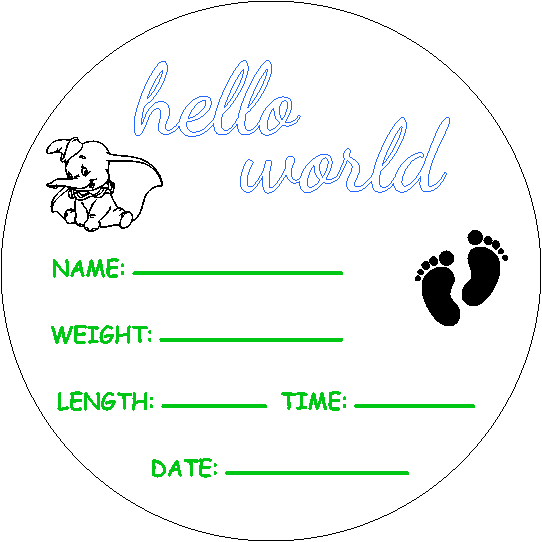 helloworldbabywelcomesign.xcs