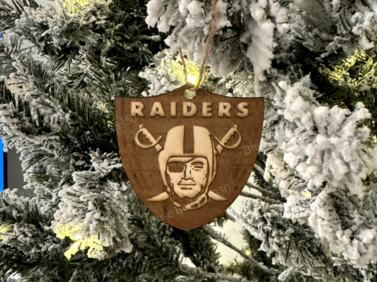Raiders Football Ornament