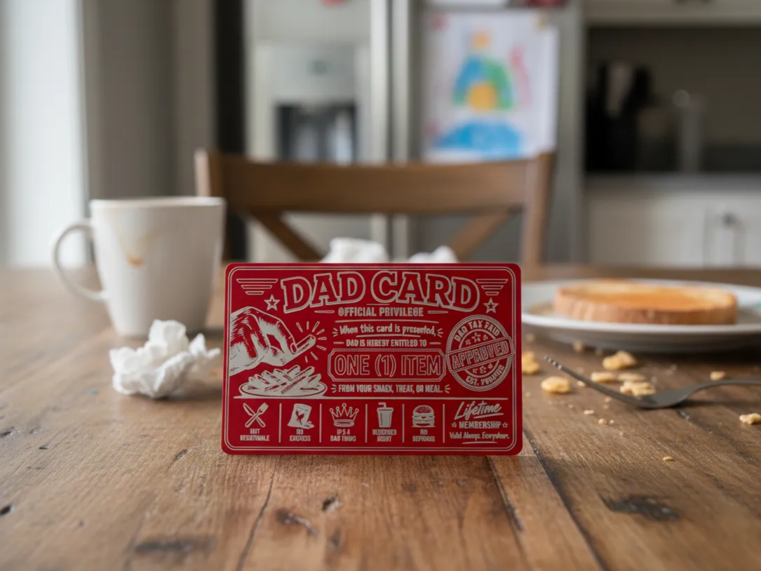 Official Dad Card father's day gift design