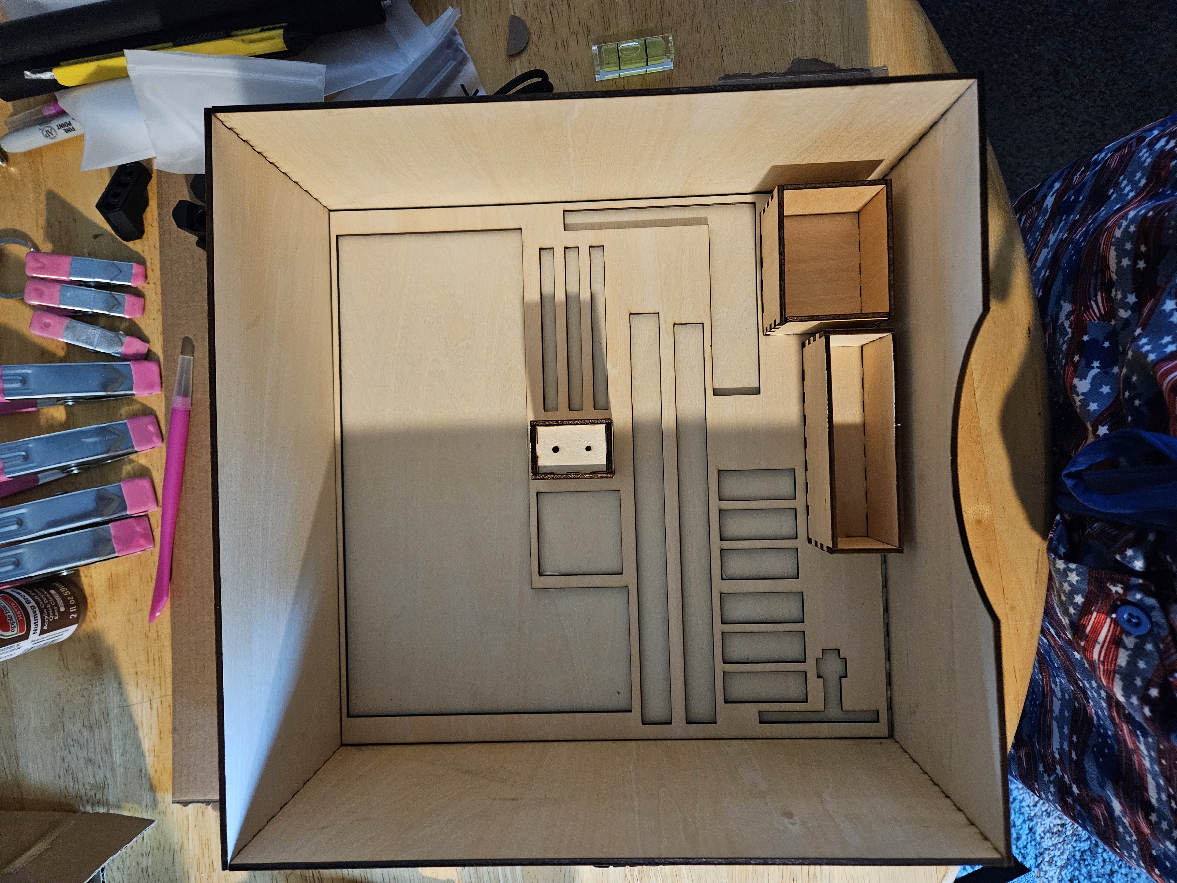 xTool RA2 Storage Box wooden box idea