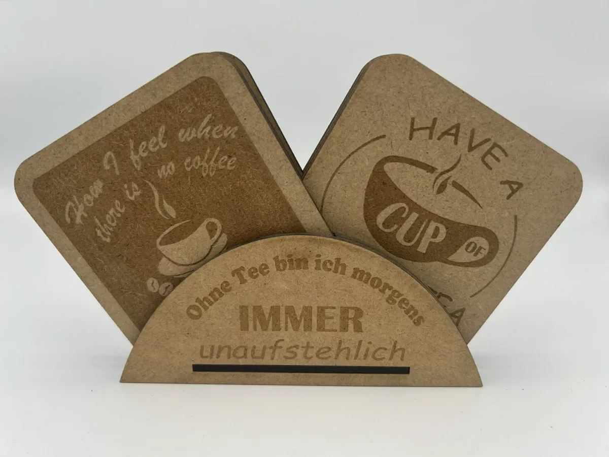 Funny novelty coaster holder design