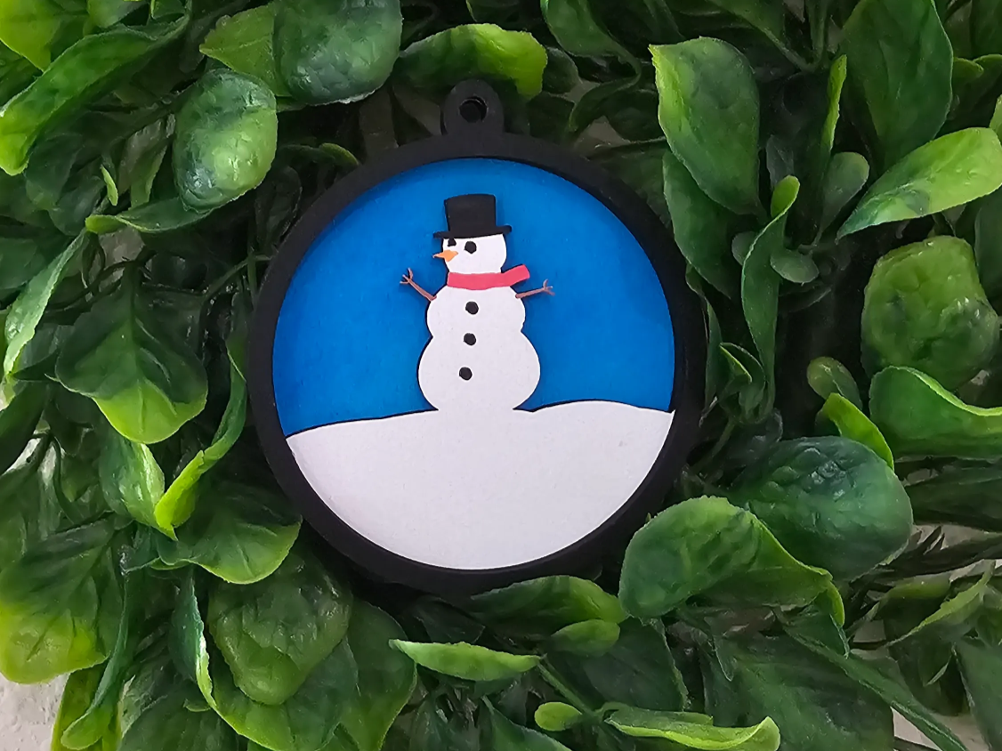 Christmas Bulb Backer Ornament light up Christmas tree ornament idea