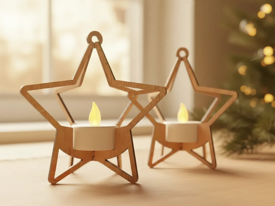 Christmas Star Hanger ceiling Christmas decoration idea