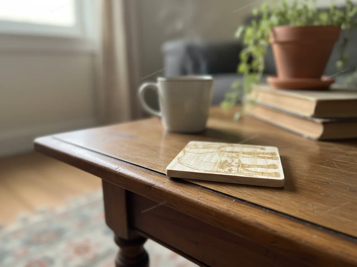 Elephant themed coaster set