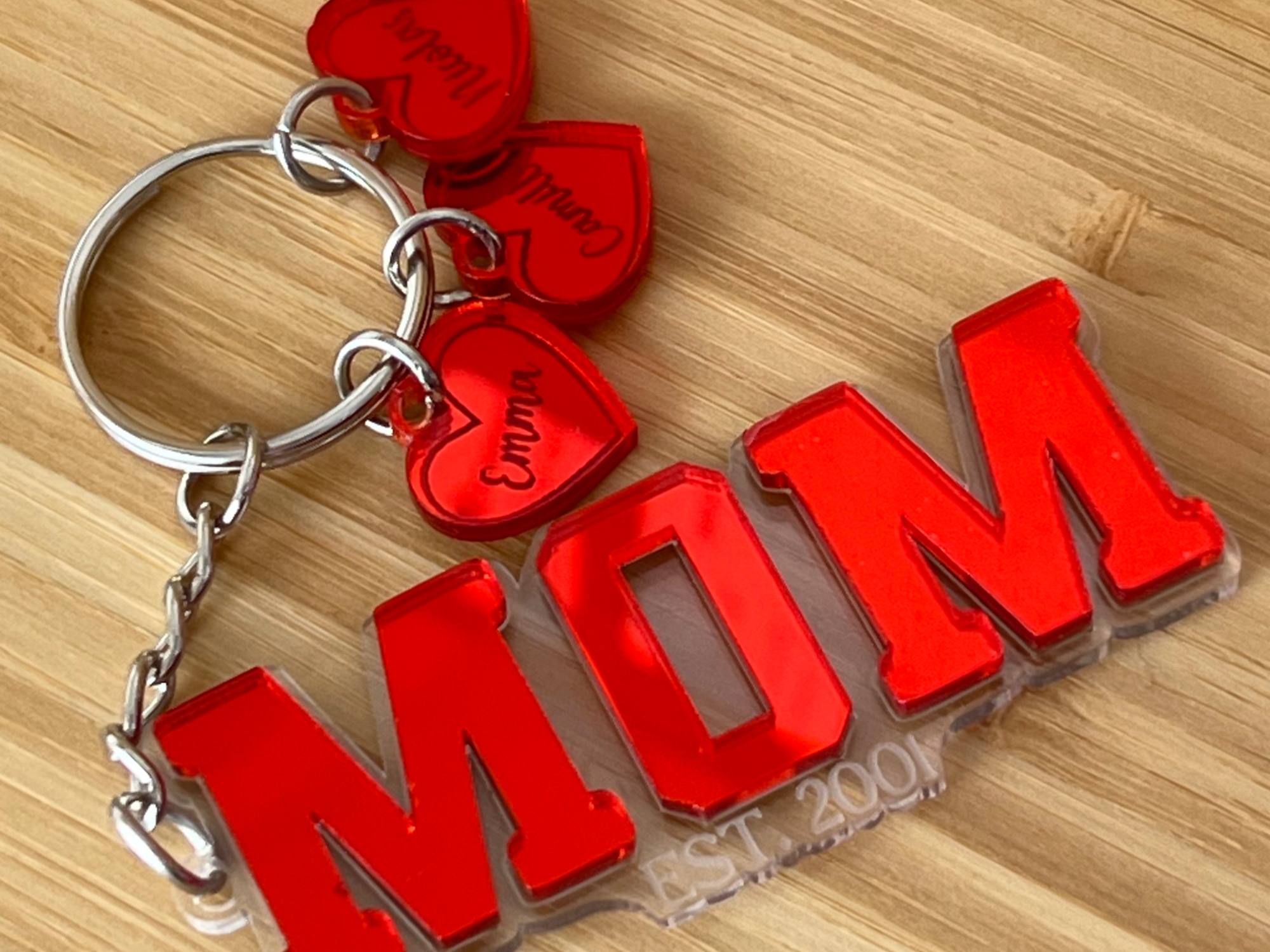 MOM Keychain mother's day gift design