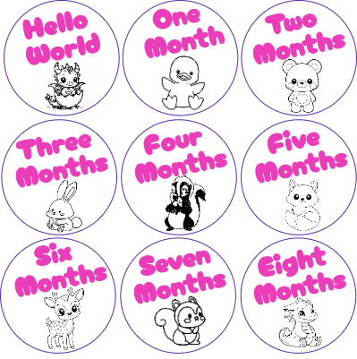 Baby Month Markers 0-8.xcs