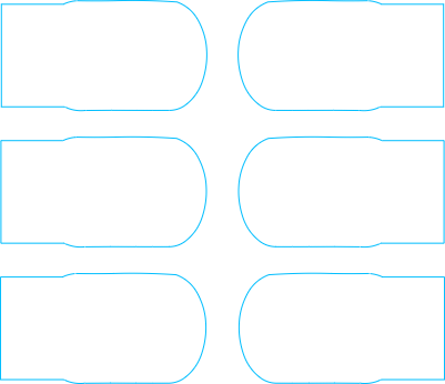 gabarit plaque x6. 38x25.xcs