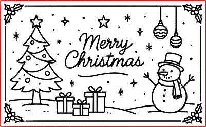 Merry Christmas card - Briz Design.xcs