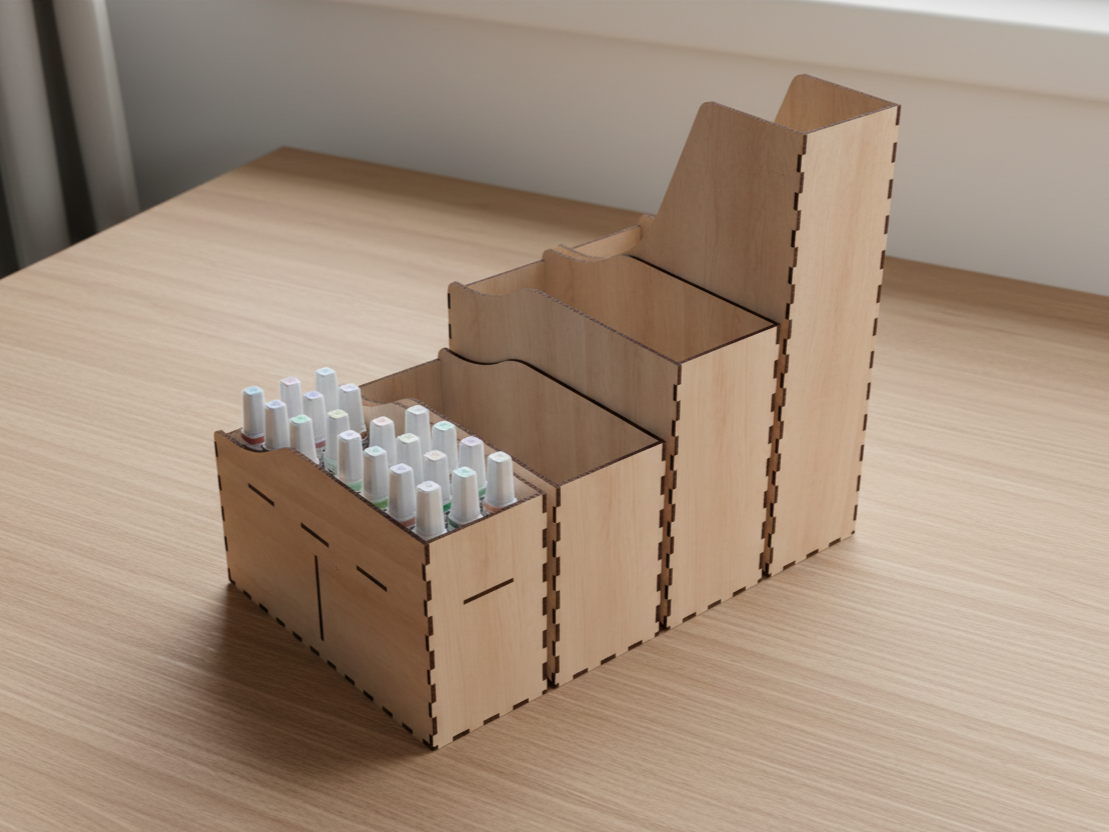 Hexagon Desk Organizer Set - 4 Pieces
