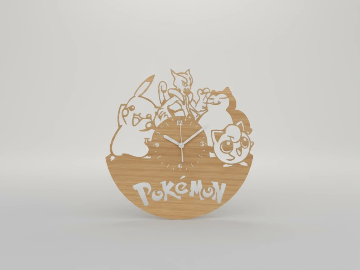 Pokémon-Themed Wall Clock wall clock design