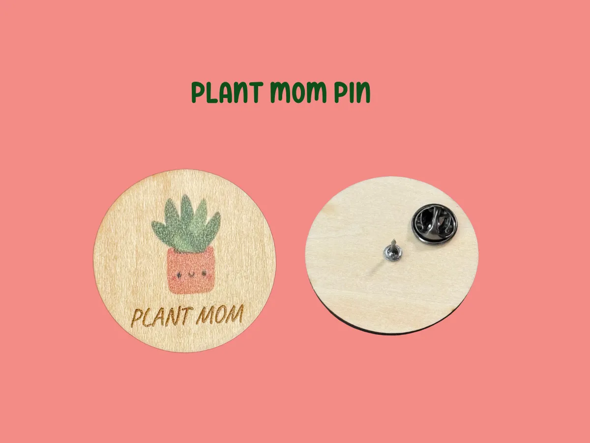 Badge spilla indossabile a tema piante