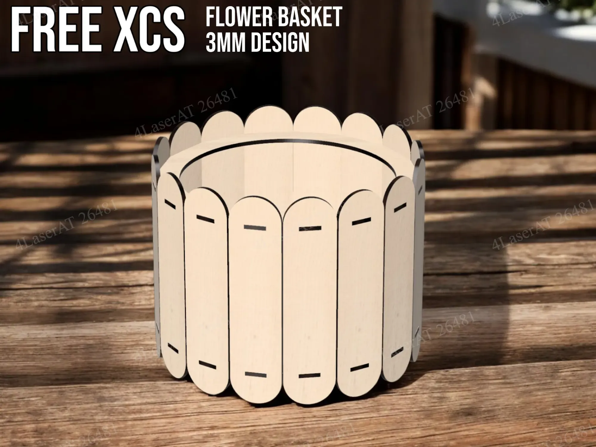 Round Flower Basket gift design