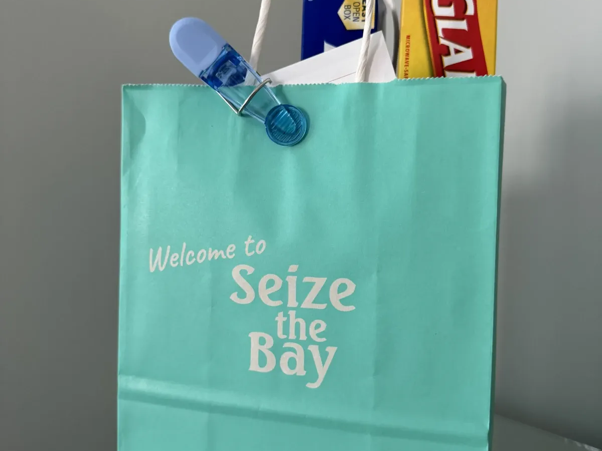 Customized welcome bags