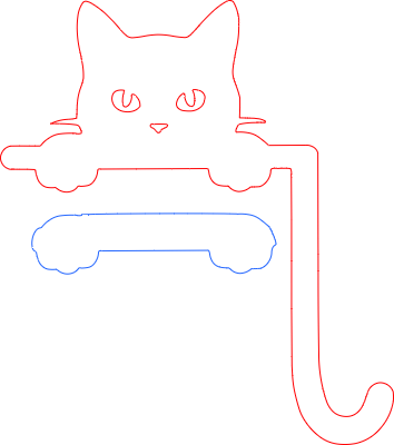 Peeking Cat Door Topper.xcs