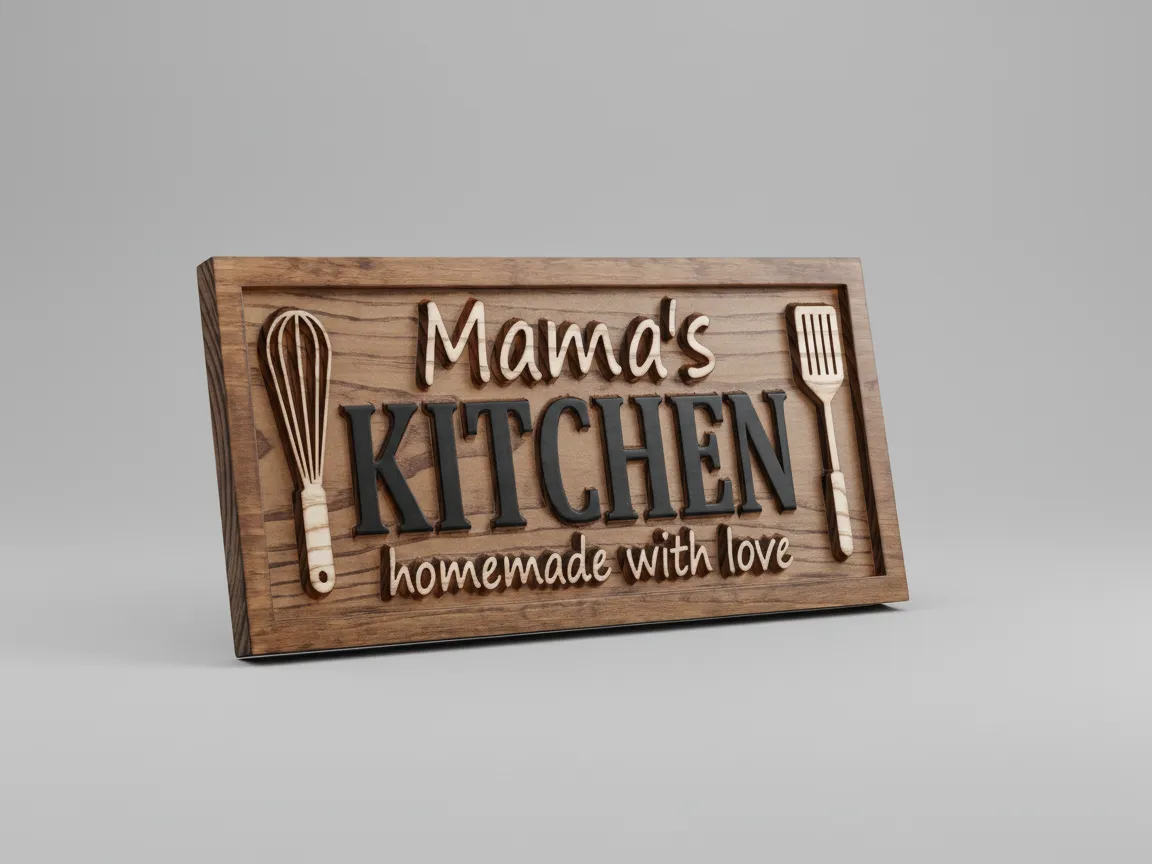 "Mama's Kitchen" Wooden Sign gift design