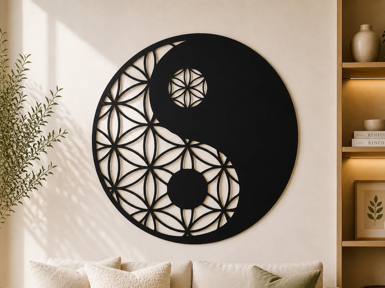 Yin Yang Wall Art SVG