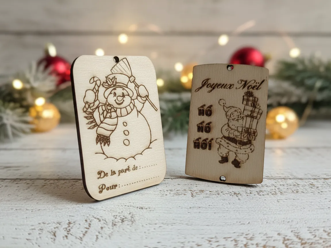 Snowman and Santa Gift Tags Christmas Eve box idea