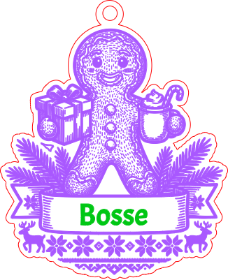 Personalized Gingerbread Christmas Ornament.xcs