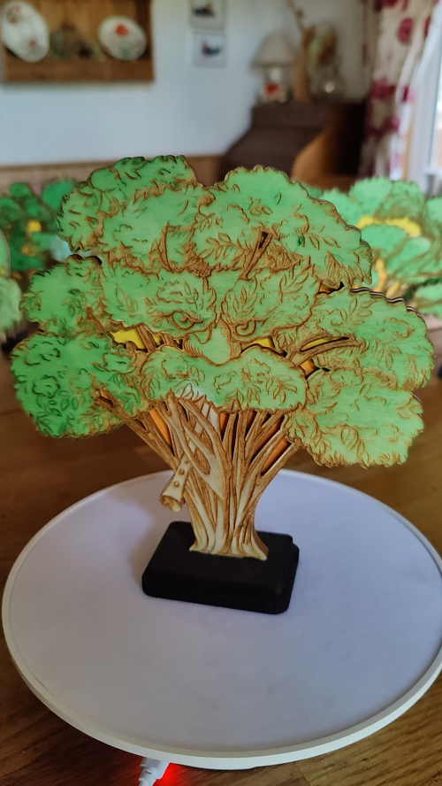 [Laser cut and engrave] The Treacherous Elder - A Story Tree