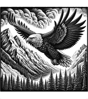 majestic eagle in flight.xcs