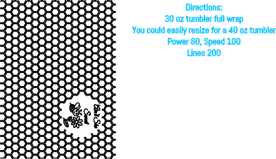 30 oz full tumbler wrap - Bees - Aint she sweet.xcs