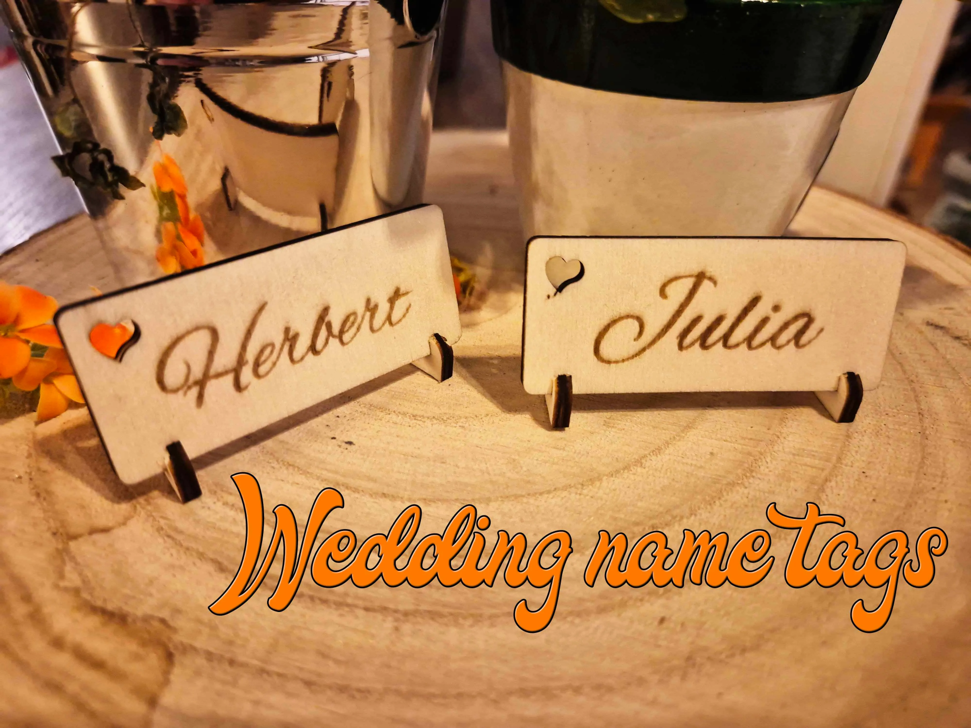 Wedding Name Place Tags wedding favor return gift idea