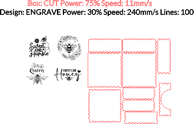 BeeThemedSlateCoasterSet.xcs