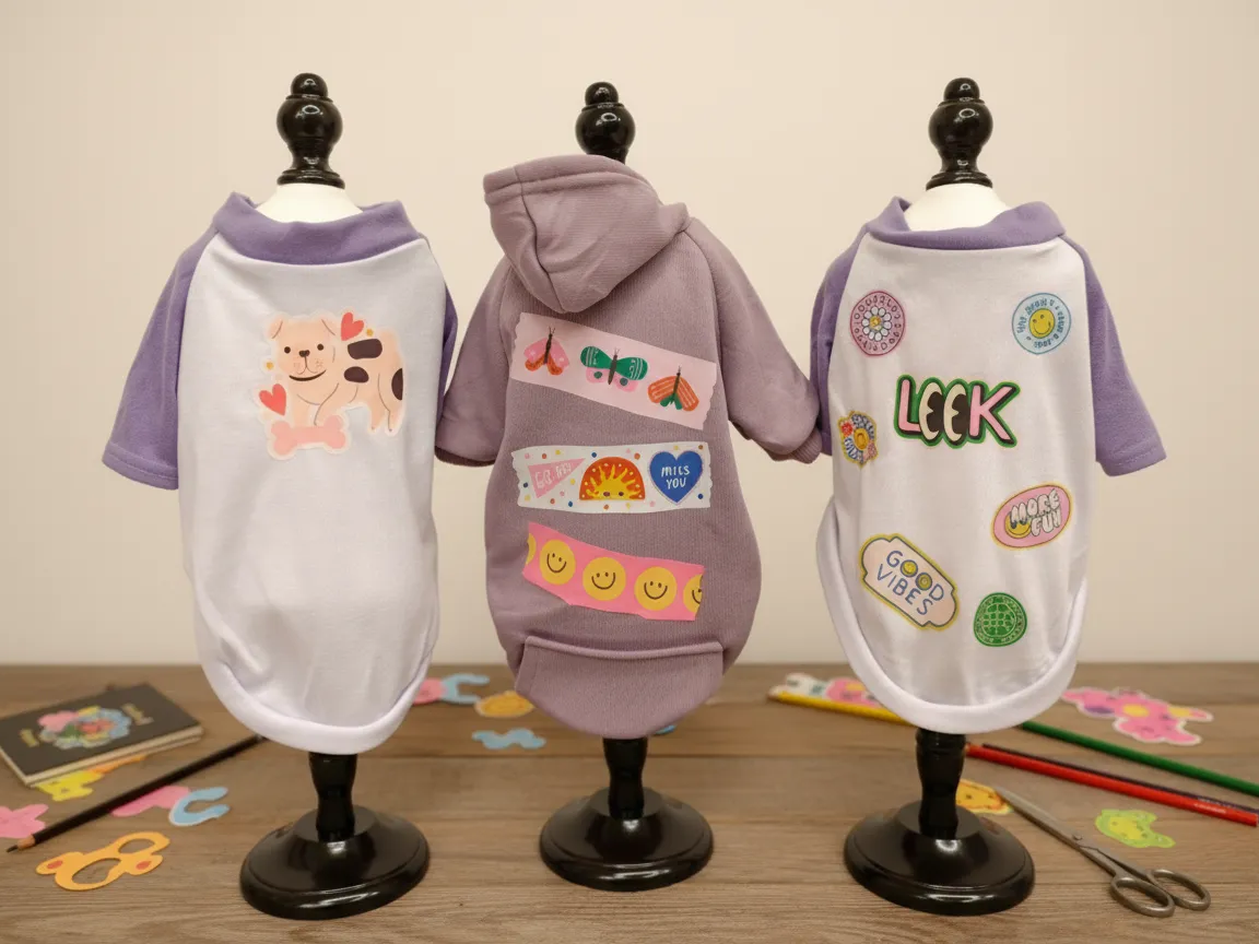 Colorful Dog Hoodies with Fun Patchwork Designs for Small Pets | Free ...