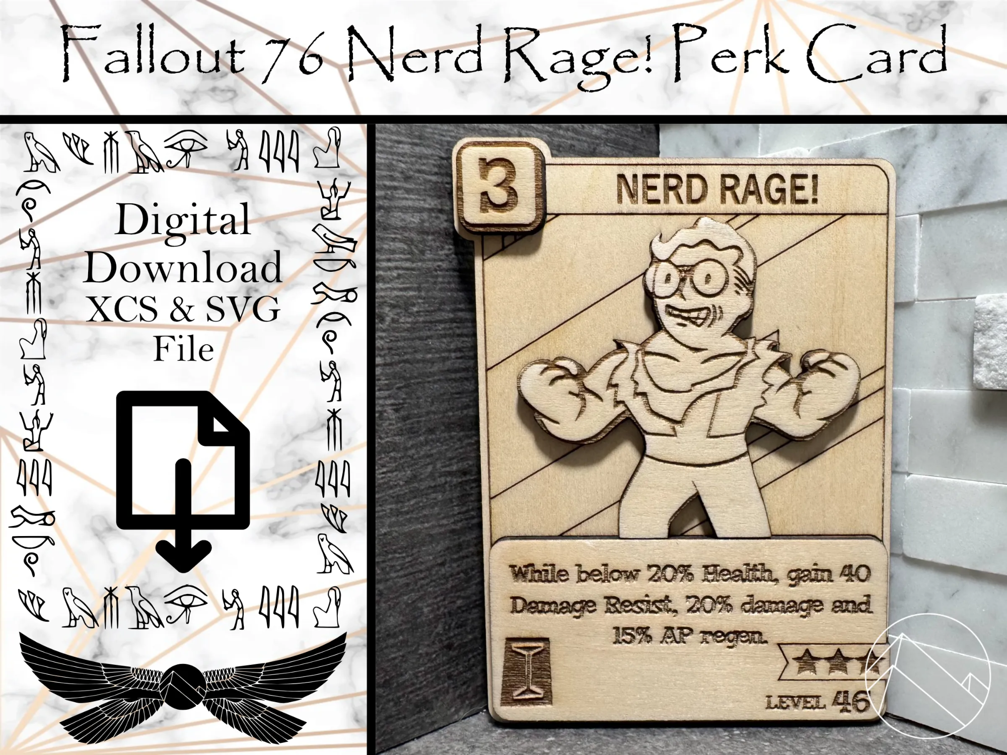 Fallout 76 Nerd Rage! Perk Card | Free Files - Atomm