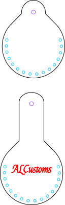 Leather Airtag Case ALCustoms.xcs