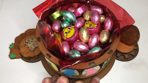 [Laser cut and engrave] He Is Risen Easter Carousel – Mechanical Resurrection Scene (SVG + XCS)