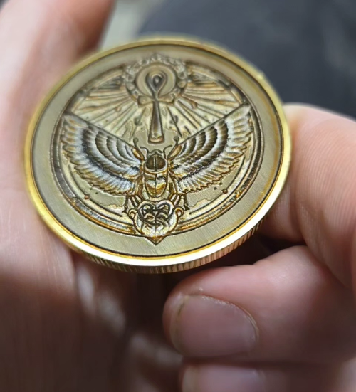 [Laser cut and engrave] The Ankh Coin