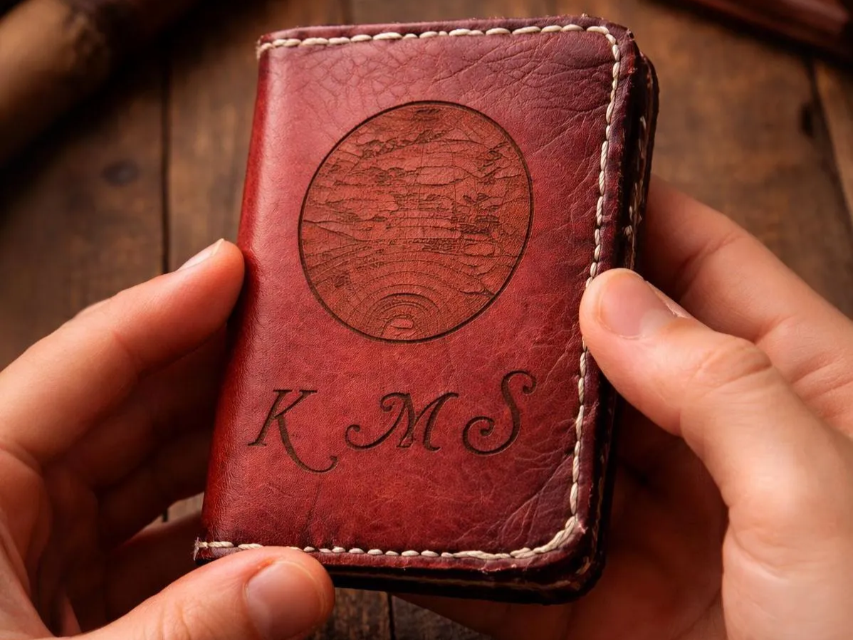 Custom Card Wallet personalized gift for him idea