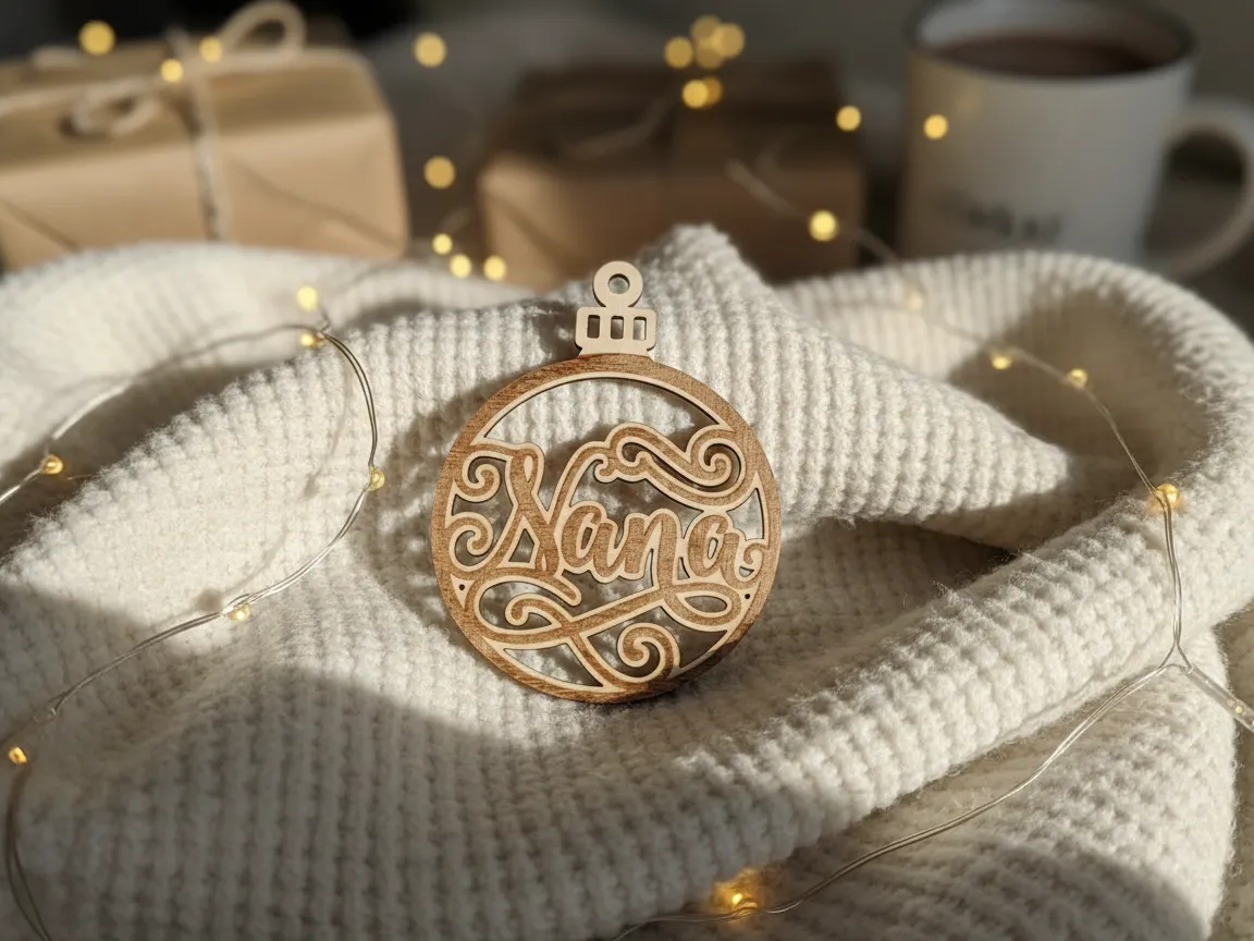 Christmas Ornament with "Nana" Text christmas gift design
