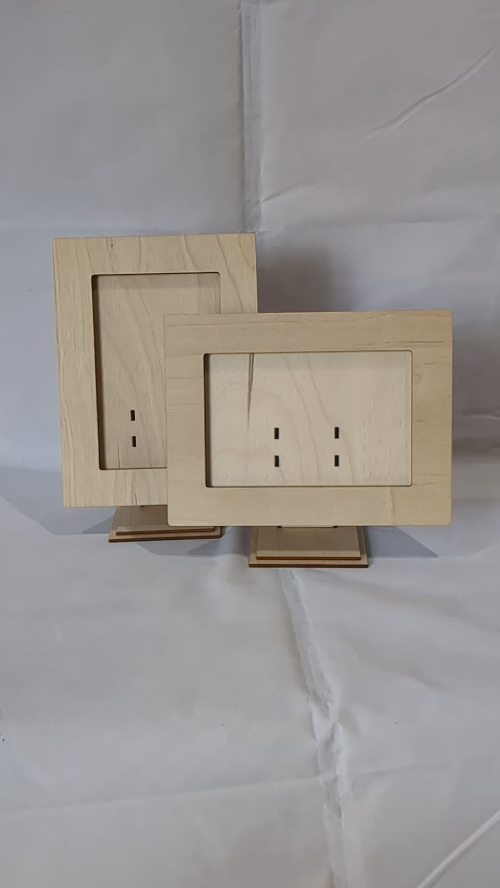 [Laser cut and engrave] Gift Picture Frame, 4x6 Photo Holder, Laser Cutting Design, Photo Frame for Handmade