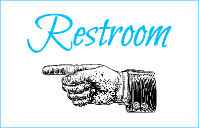 Restroom Pine Wood Sign.xcs