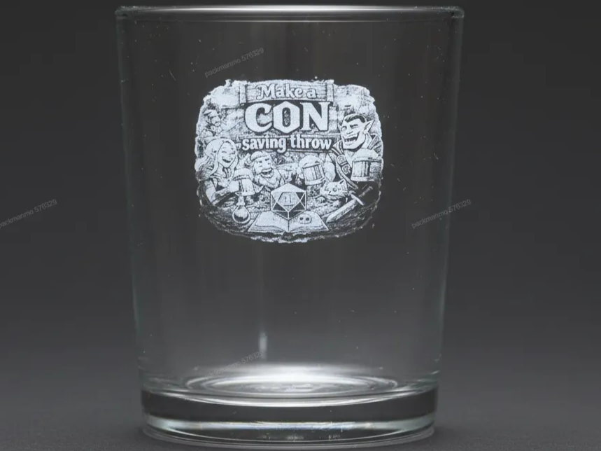 'CON Saving Throw' Engraved Tumbler gift idea