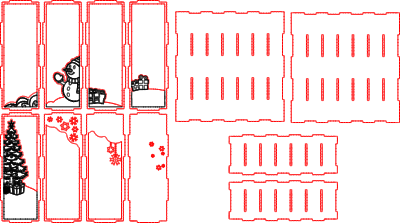 book Nook pupazzo di natale.xcs