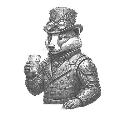 Badger Steampunk IKEA Coaster.xcs