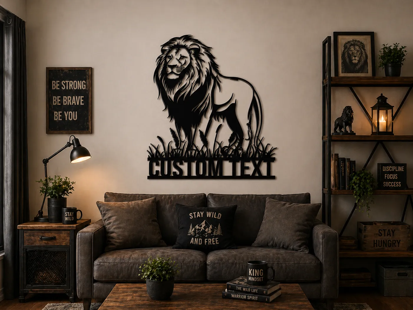 Lion Wall Art SVG