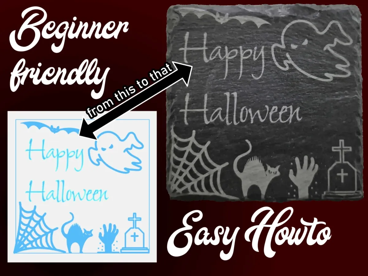 Engraved Halloween Icon Coaster Halloween coaster idea