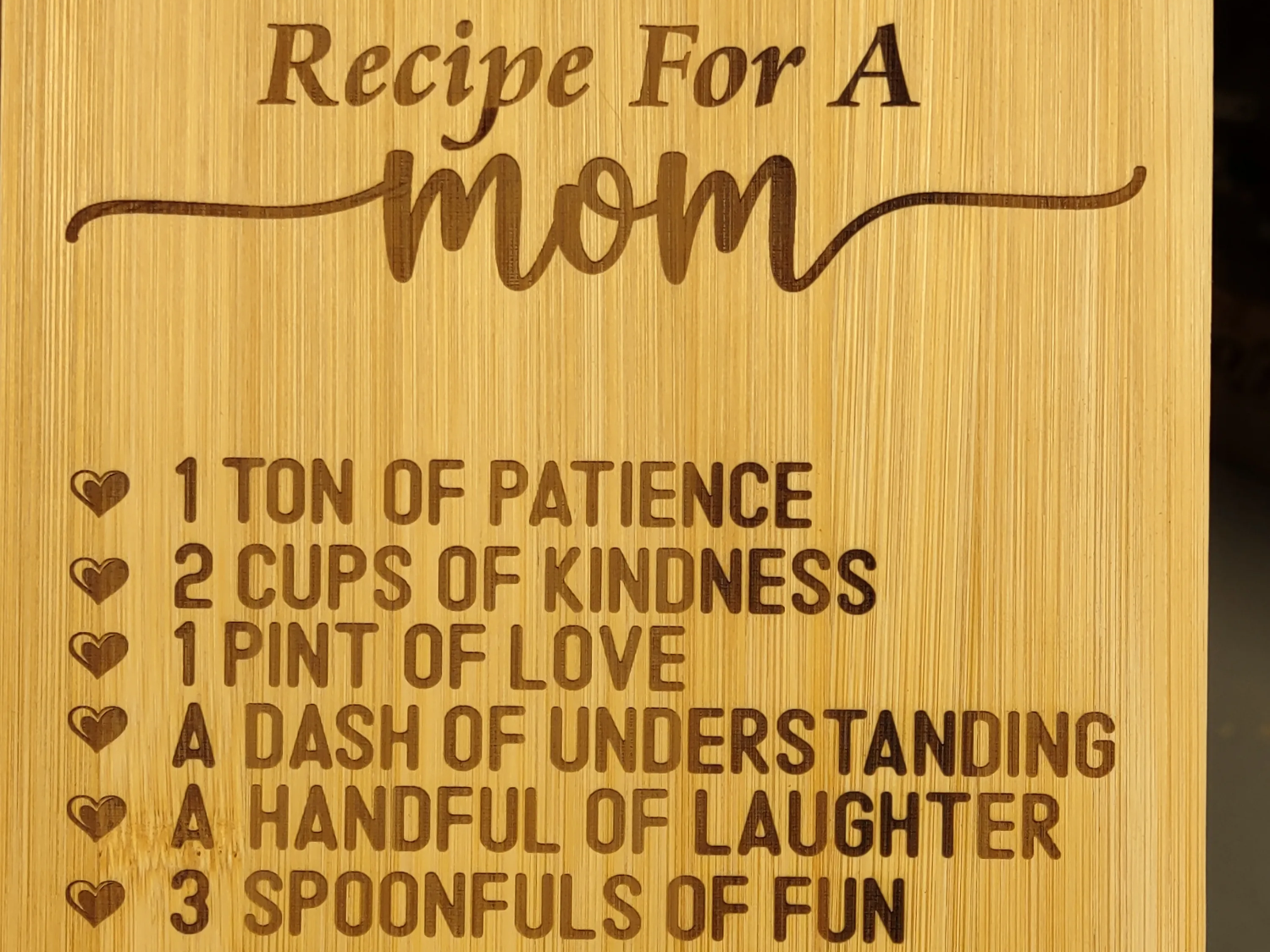 Recipe For A Mom christmas gift for mom design